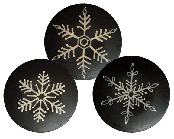 Snowflake Plate, 3 Asstd