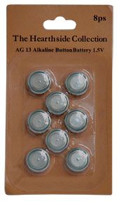 8/Pkg, Ag13 Batteries