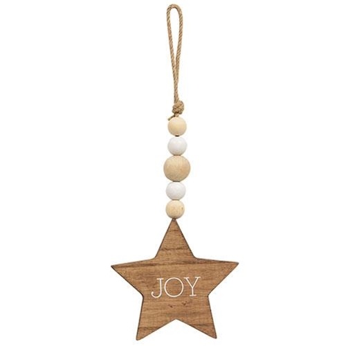 Joy Star Beaded Ornament