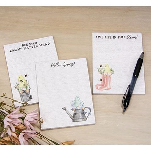 Bee Kind Gnome Matter What Notepad