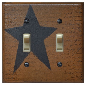 Star Double Switch Plate Cover