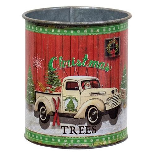 Christmas Trees Truck Can