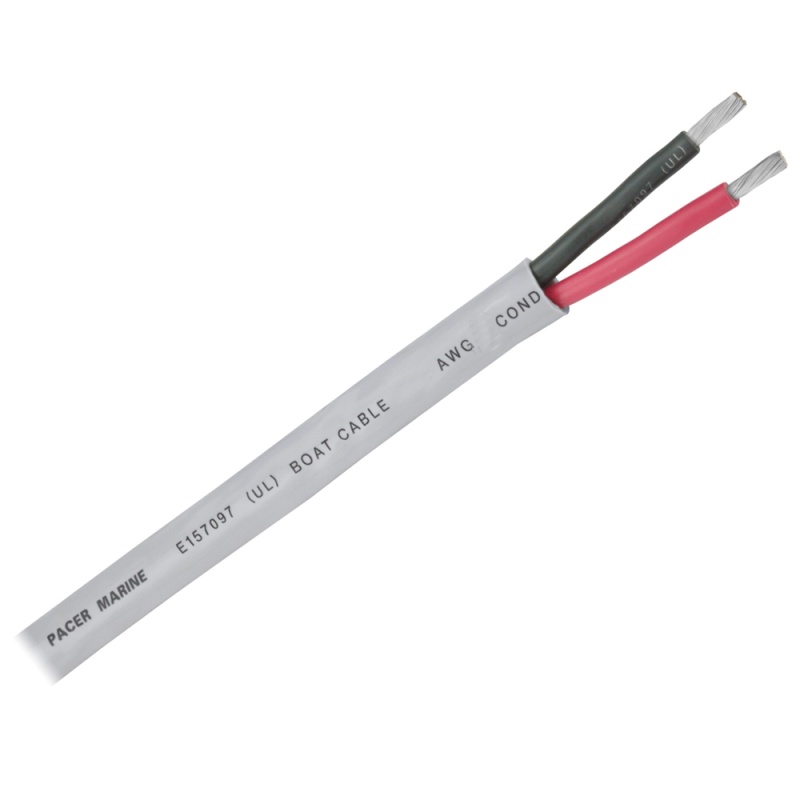 Pacer 16/2 Awg Round Cable - Red/Black - 100'
