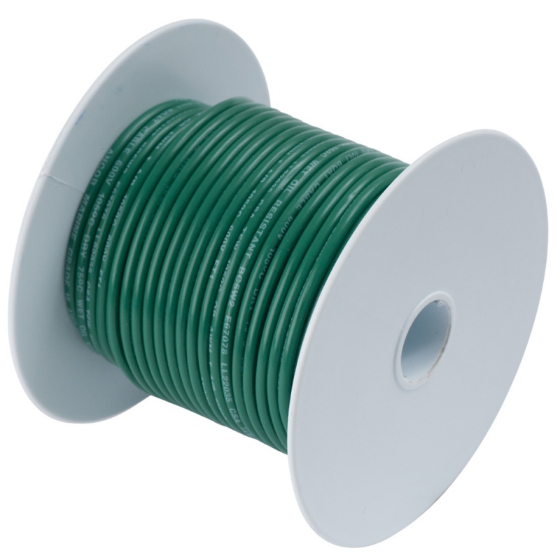 Ancor Green 16 Awg Tinned Copper Wire - 500'