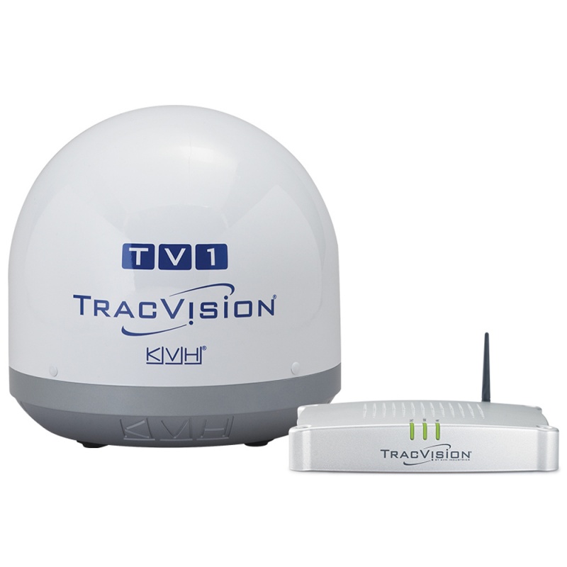 Kvh Tracvision Tv1 W/Ip-Enabled Tv-Hub & Linear Universal Single-Output Lnb