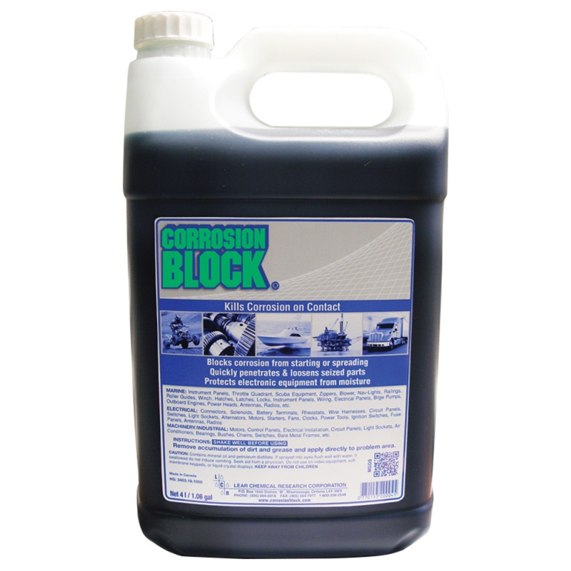 Corrosion Block Liquid 4-Liter Refill - Non-Hazmat, Non-Flammable & Non-Toxic