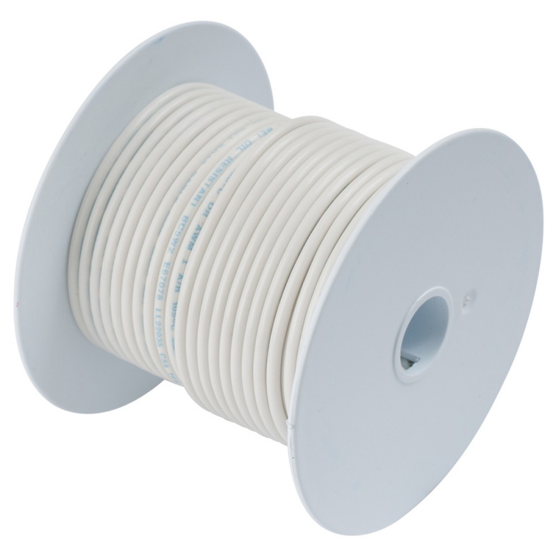 Ancor White 18 Awg Tinned Copper Wire - 250'