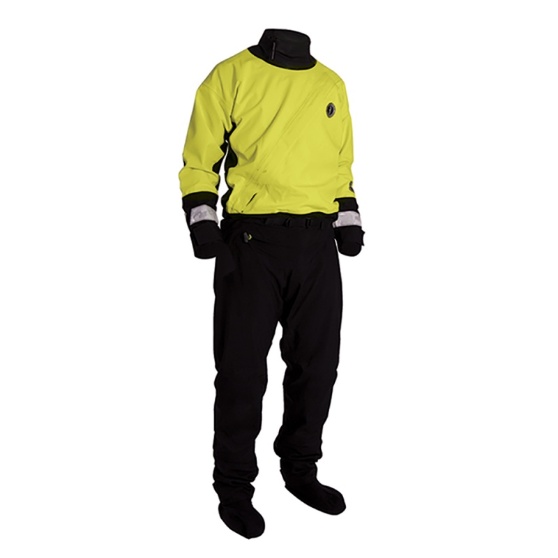 Mustang Water Rescue Dry Suit - Fluorescent Yellow Green/Black - Xxl