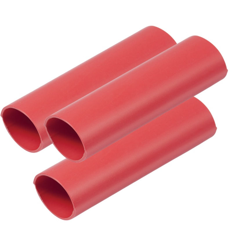 Ancor Heavy Wall Heat Shrink Tubing - 3/4" X 6" - 3-Pack - Red