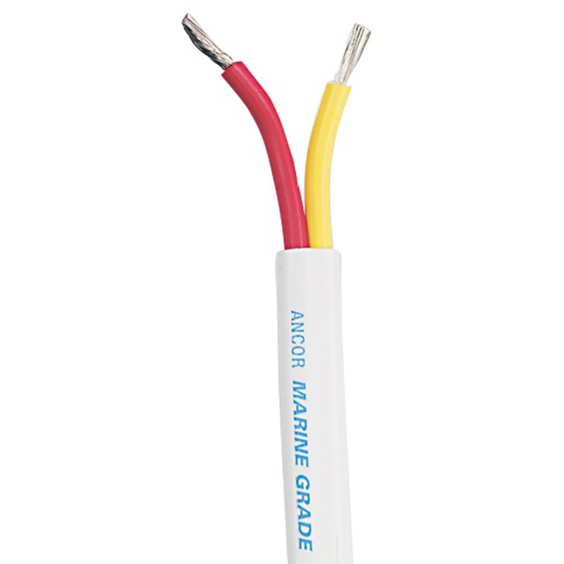 Ancor Safety Duplex Cable - 16/2 Awg - Red/Yellow - Flat - 25'