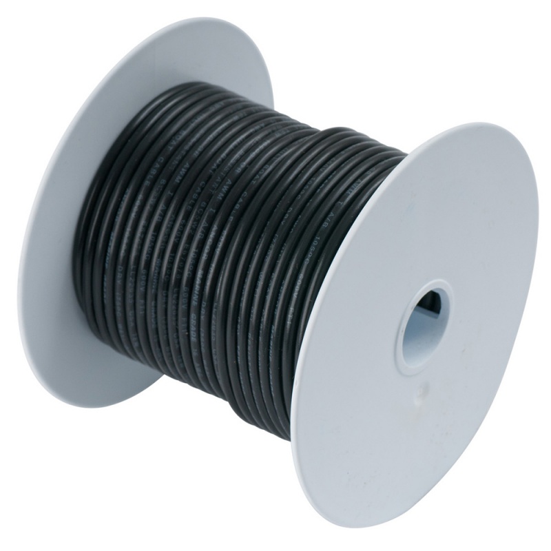 Ancor Black 6 Awg Tinned Copper Wire - 50'