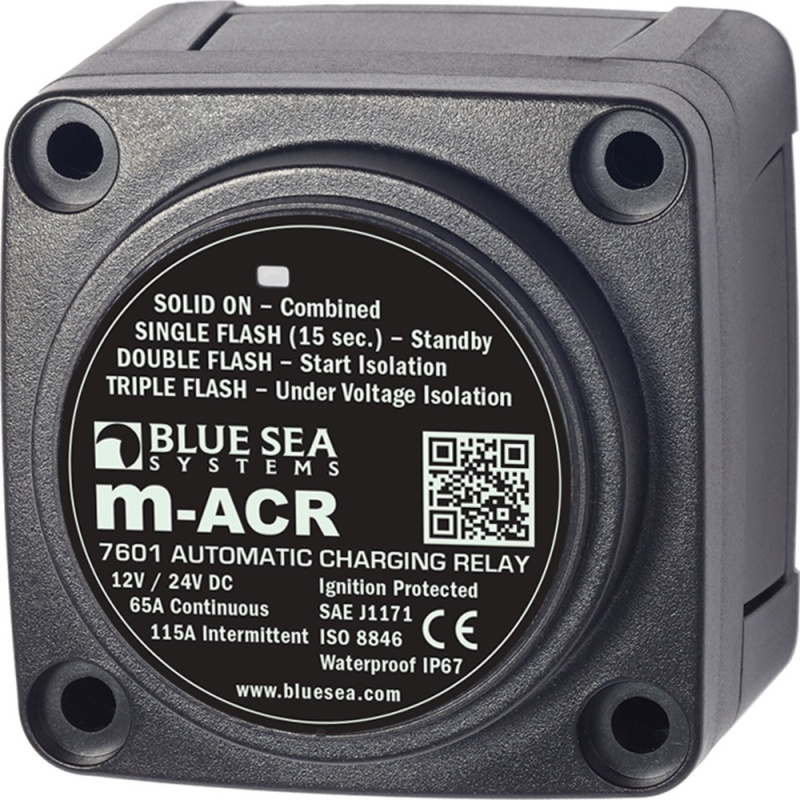 Blue Sea 7601 Dc Mini Acr Automatic Charging Relay - 65 Amp