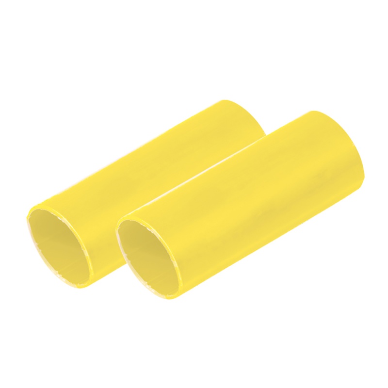 Ancor Battery Cable Adhesive Lined Heavy Wall Battery Cable Tubing (Bct) - 1" X 6" - Yellow - 2 Pieces