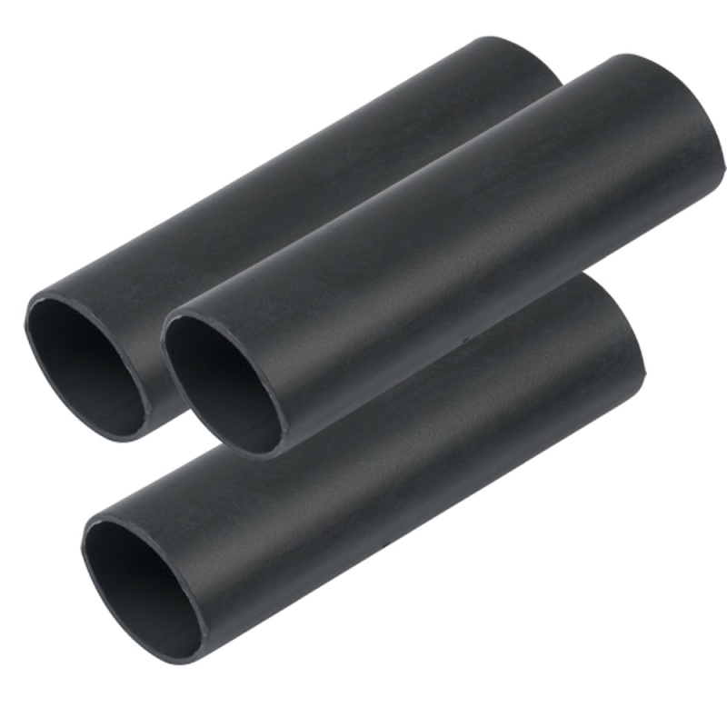 Ancor Heavy Wall Heat Shrink Tubing - 3/4" X 3" - 3-Pack - Black