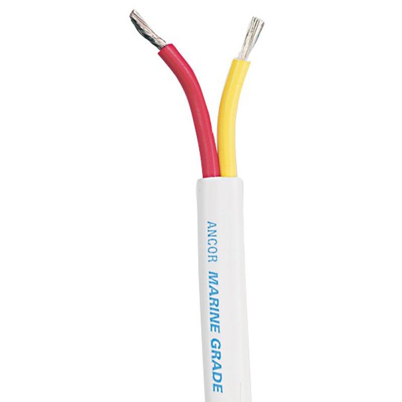 Ancor Safety Duplex Cable - 12/2 Awg - Red/Yellow - Flat - 500'