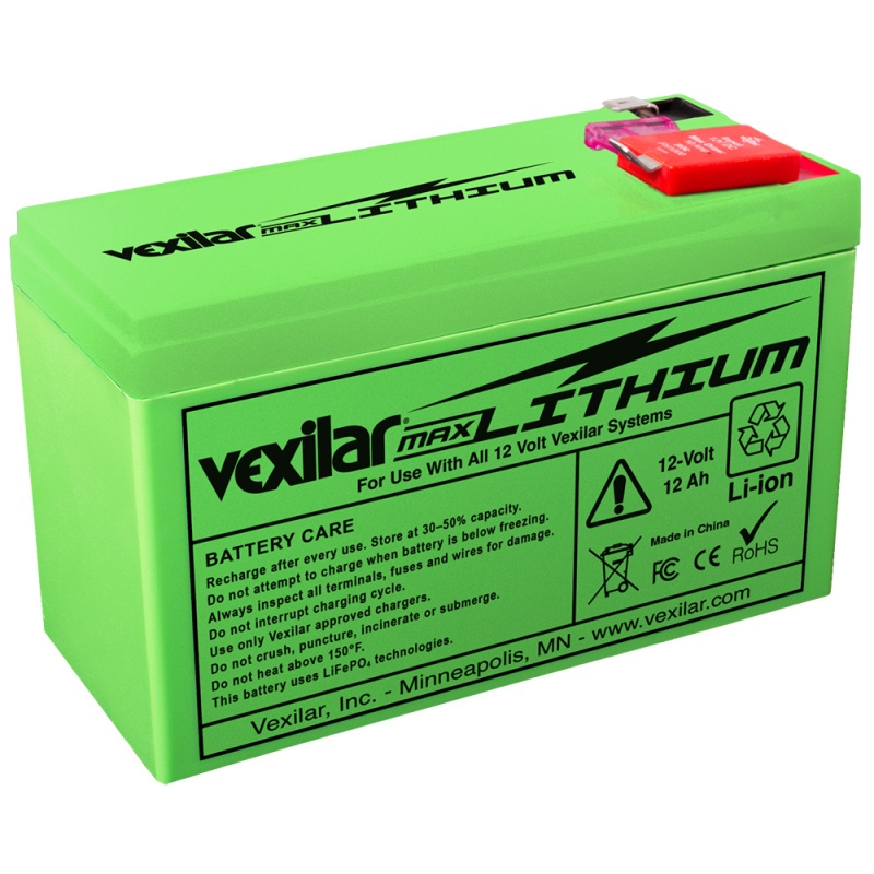 Vexilar 12V - 12 Ah Max Lithium Battery