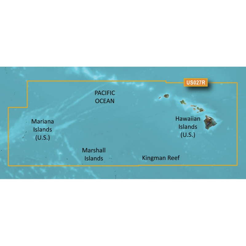 Garmin Bluechart® G3 Vision® Hd - Vus027r - Hawaiian Islands - Mariana Islands - Microsd™/Sd™