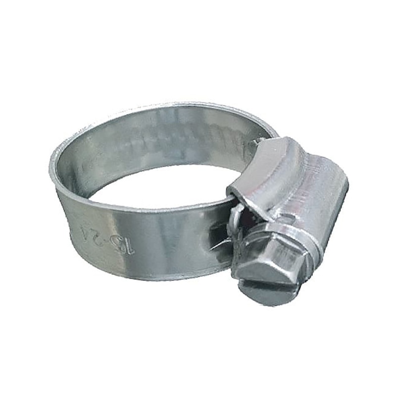 Trident Marine 316 Ss Non-Perforated Worm Gear Hose Clamp - 3/8" Band - (3/4" – 1-1/8") Clamping Range - 10-Pack - Sae Size 10