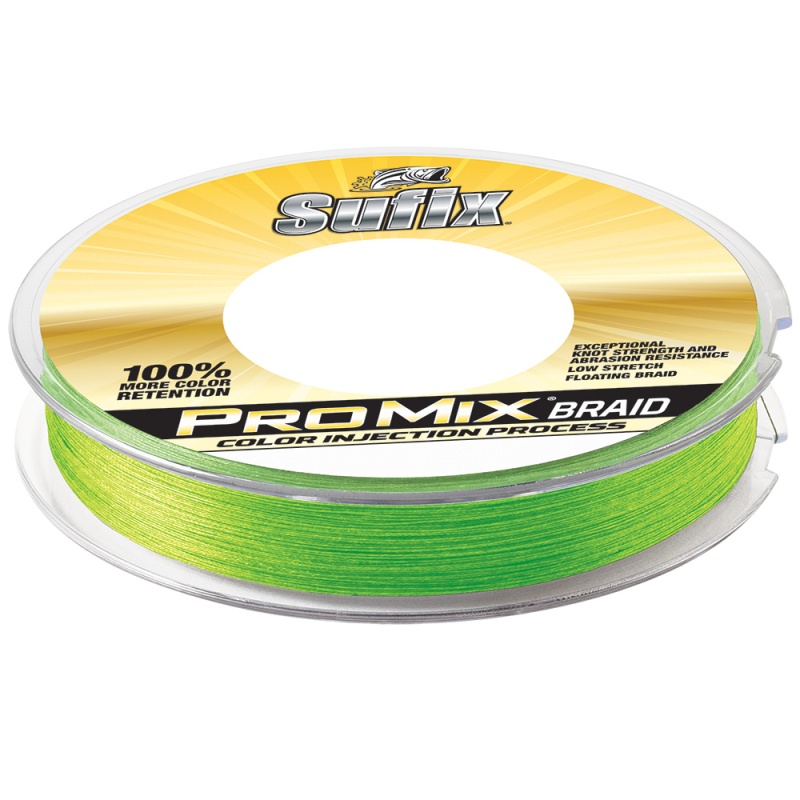 Sufix Promix® Braid - 6Lb - Neon Lime - 300 Yds