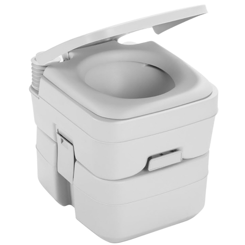 Dometic 965 Msd Portable Toilet W/Mounting Brackets - 5 Gallon - Platinum