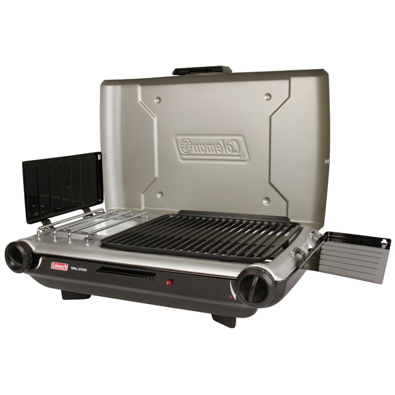 Coleman Deluxe Tabletop Propane 2-In-1 Grill/Stove - 2 Burner