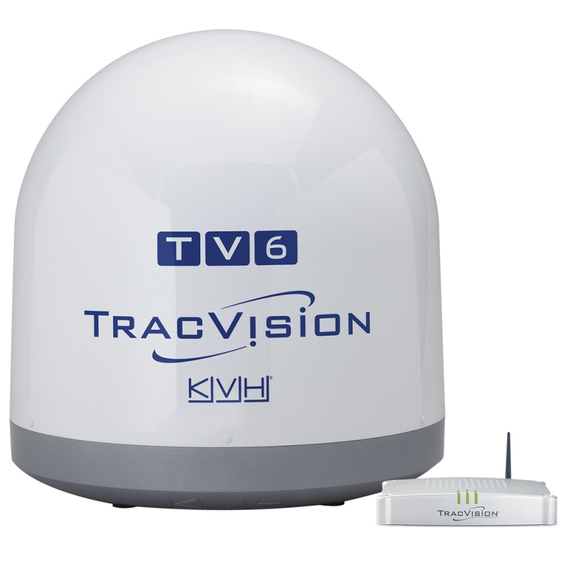 Kvh Tracvision Tv6 W/Ip-Enabled Tv-Hub & Linear Universal Quad-Output Lnb W/Autoskew & Gps