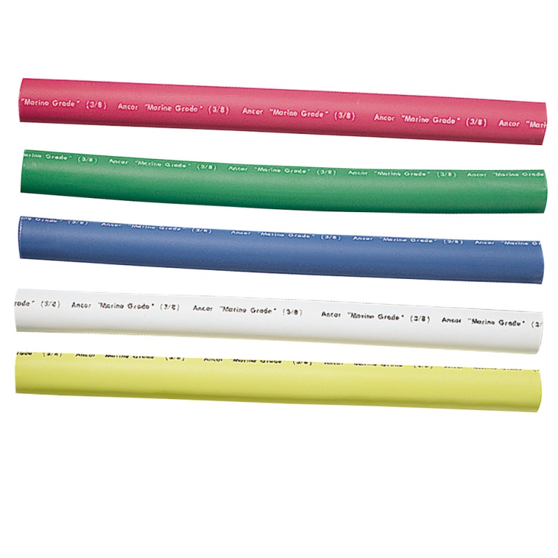 Ancor Adhesive Lined Heat Shrink Tubing - 5-Pack, 6", 12 To 8 Awg, Assorted Colors