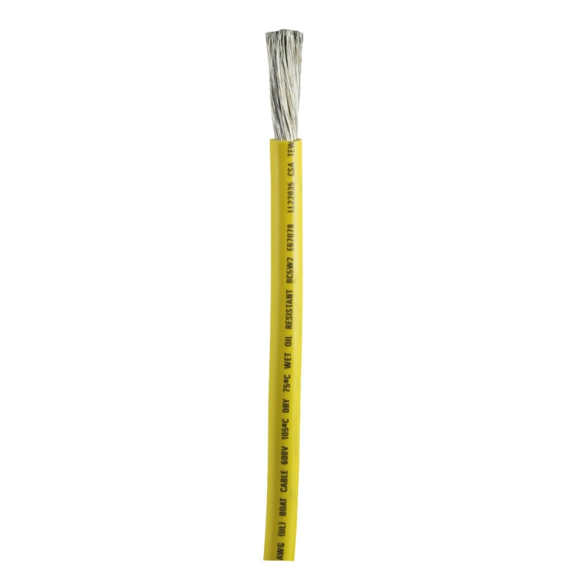 Ancor Yellow 1 Awg Battery Cable - Sold By The Foot