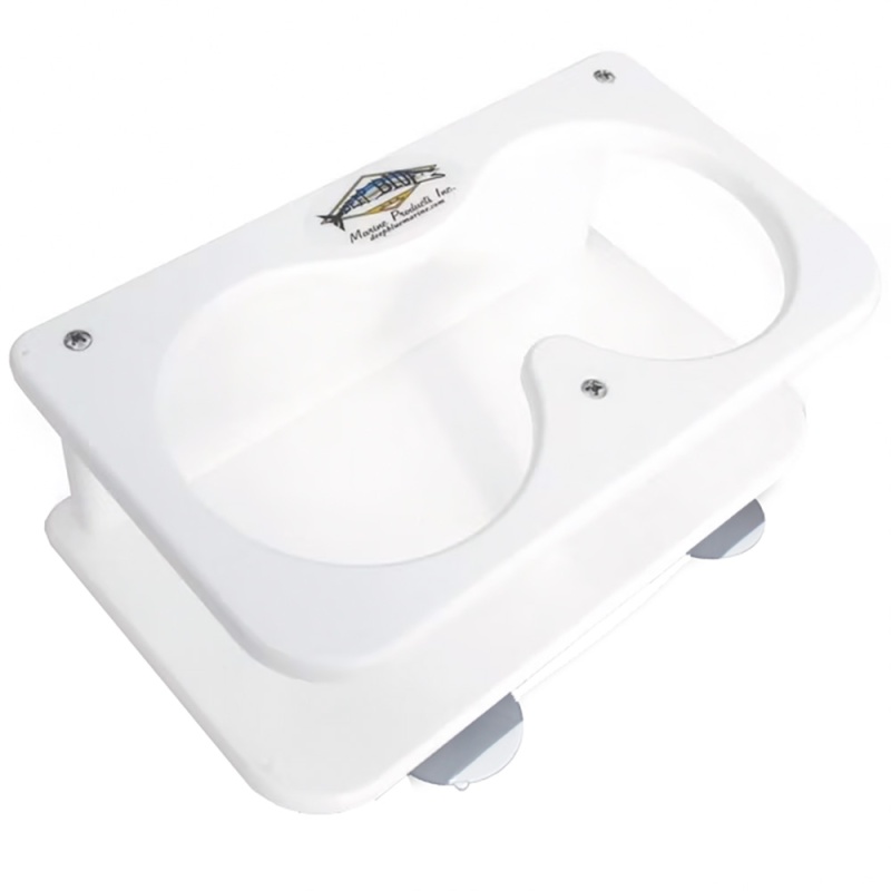 Deep Blue Marine Double Drink Holder W/Suction Cups