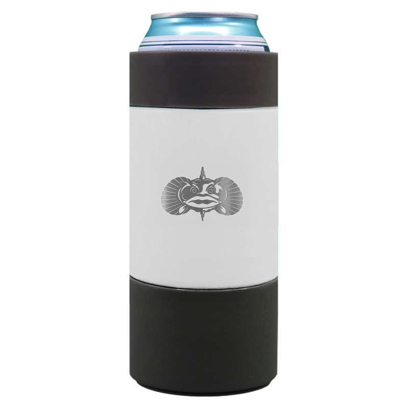 Toadfish Non-Tipping 16Oz Can Cooler - White