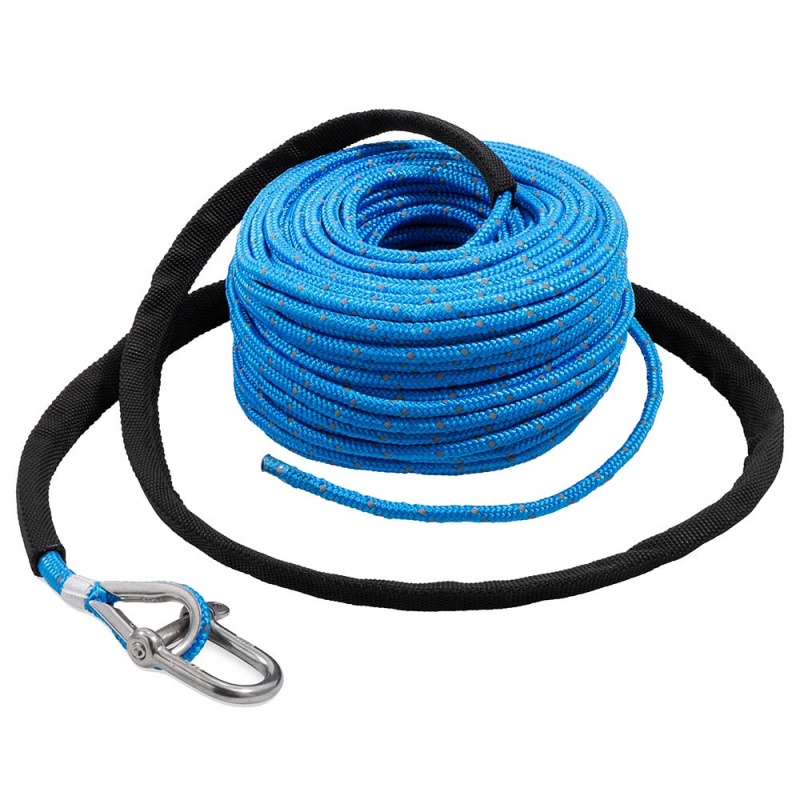 Trac Outdoors Anchor Rope - 3/16" X 100' W/Ss Shackle