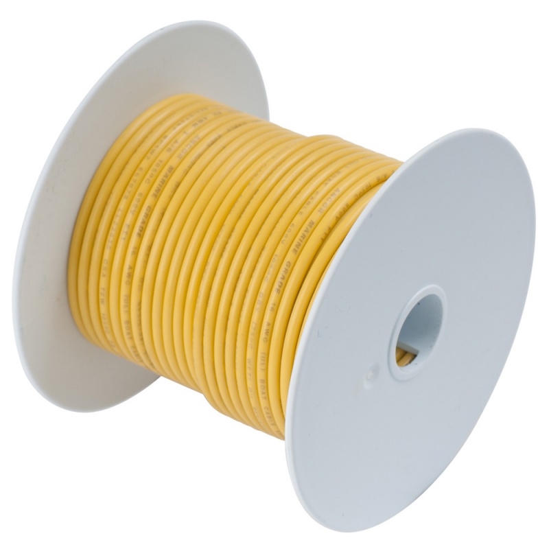 Ancor Yellow 18 Awg Tinned Copper Wire - 35'