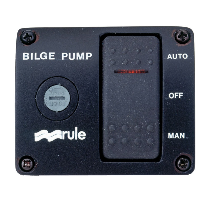 Rule Deluxe 3-Way Lighted Rocker Panel Switch