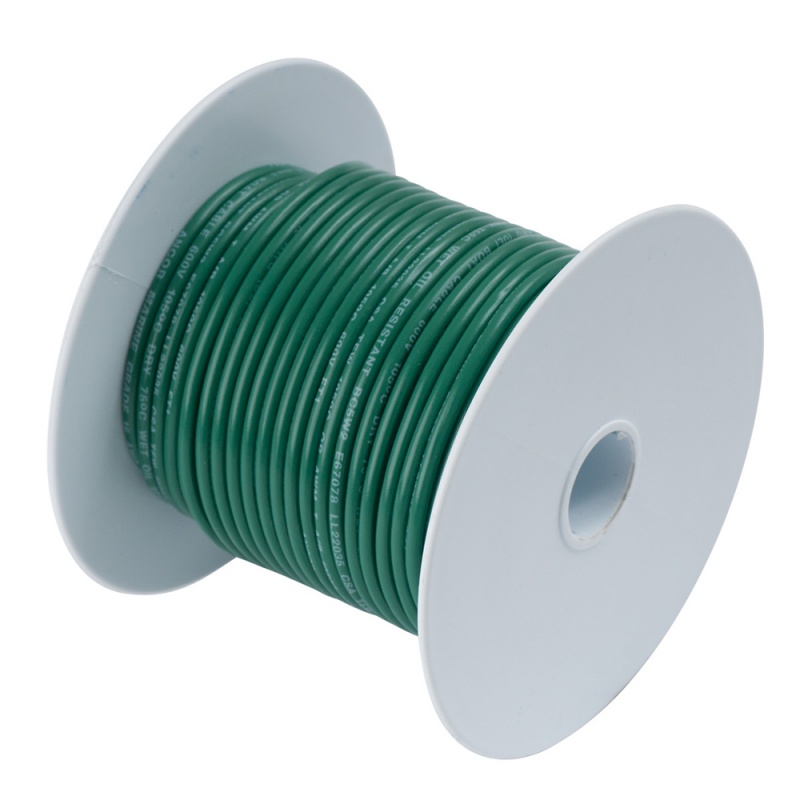 Ancor Green 6 Awg Tinned Copper Wire - 250'