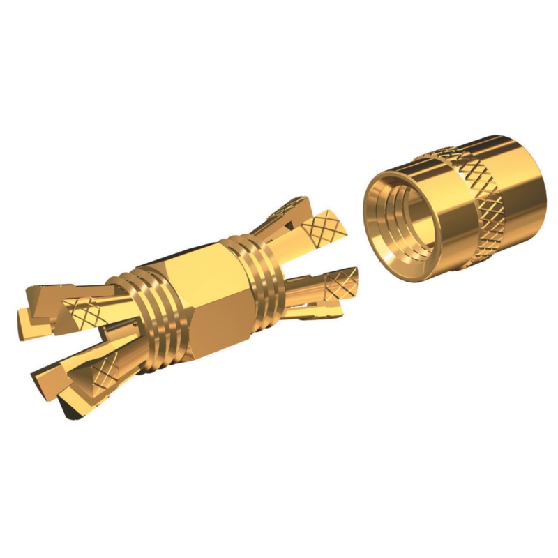 Shakespeare Pl-258-Cp-G Gold Splice Connector For Rg-8X Or Rg-58/Au Coax