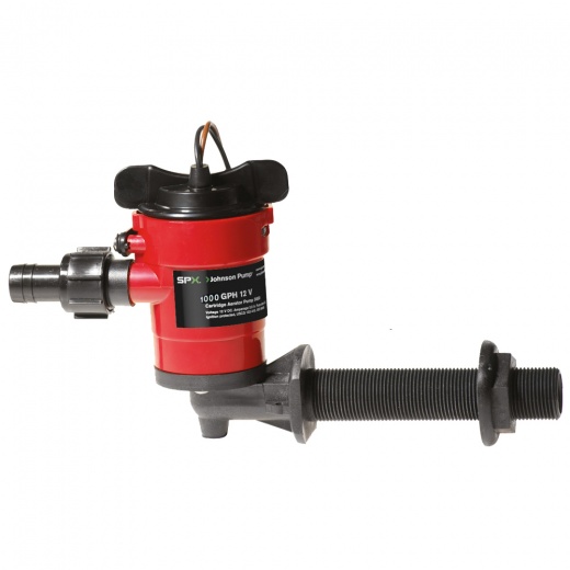 Johnson Pump Cartridge Aerator 1000 Gph 90° Intake - 12v