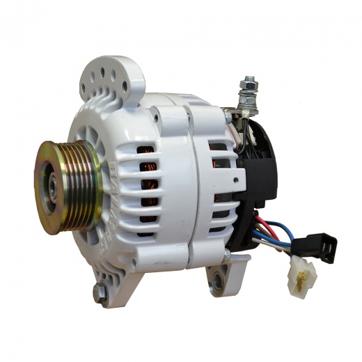 Balmar Alternator 120 Amp 12V 3.15" Dual Foot Saddle Single K6 Pulley W/Isolated Grounding