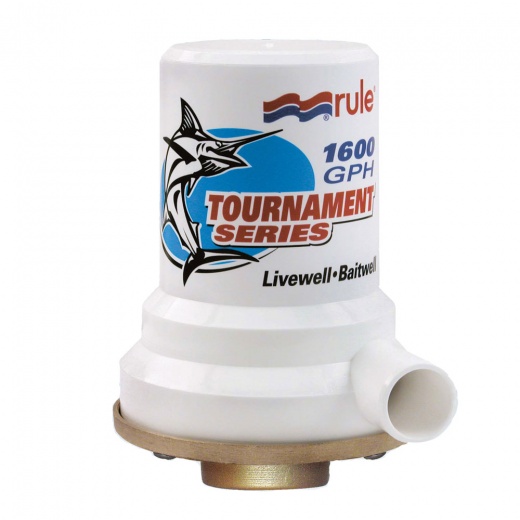Rule Tournament Series Bronze Base 1600 Gph Livewell Pump
