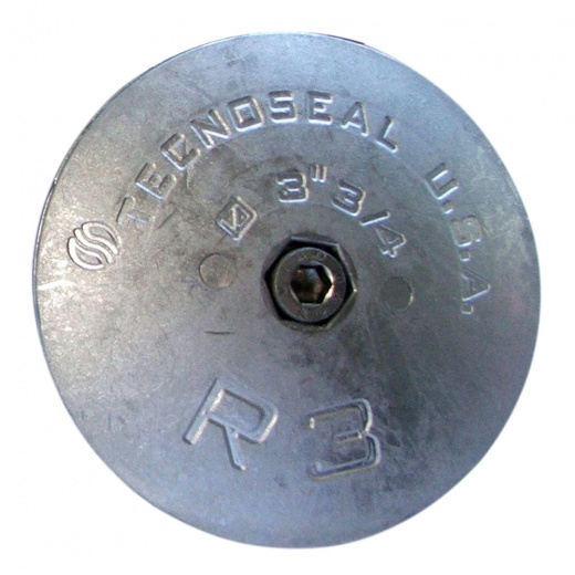 Tecnoseal R3mg Rudder Anode - Magnesium - 3-3/4" Diameter