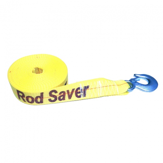 Rod Saver Heavy-Duty Winch Strap Replacement - Yellow - 2" X 25'