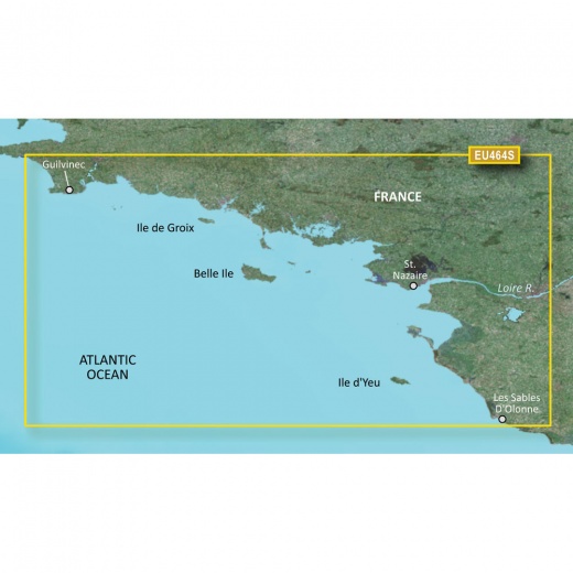 Garmin Bluechart® G3 Vision® Hd - Veu464s - Penmarch To Les Sables D'olonne - Microsd™/Sd™