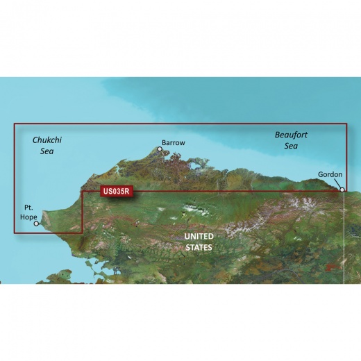 Garmin Bluechart G3 Vision HD - VUS035R - North Slope Alaska - microSD/SD Card