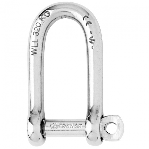 Wichard Self-Locking Long D Shackle - Diameter 4Mm - 5/32"