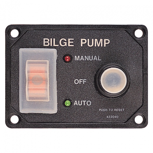 Sea-Dog Splash Guard Bilge Pump Panel with Circuit