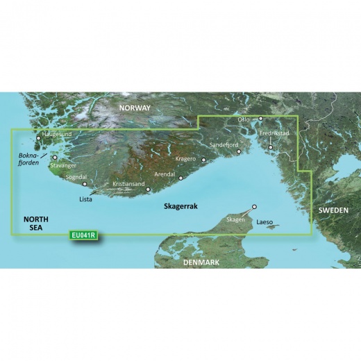 Garmin Bluechart G3 HD - HXEU041R Oslo Skagerak Haugesund MicroSD/SD
