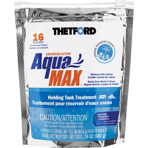 Thetford Aquamax® Holding Tank Treatment - 16 Toss-Ins - Spring Shower Scent