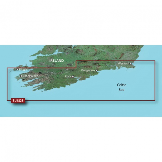 Garmin Bluechart G3 Vision HD - VEU482S - Wexford to Dingle Bay - MicroSD/SD