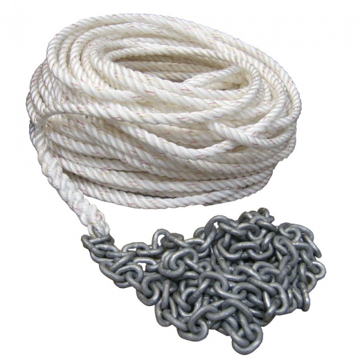 Powerwinch 200' Of 1/2" Rope 15'Of 1/4" Ht Chain Rode