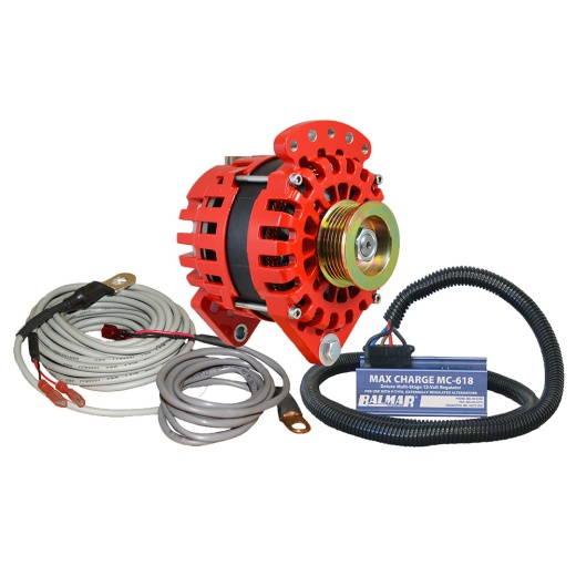 Balmar Alternator 170 Amp Kit 12V 3.15 Dual Foot Saddle K6 Pulley Regulator & Temp Sensor