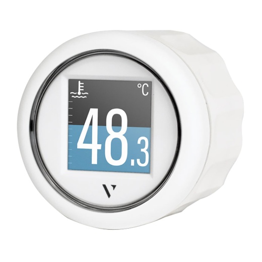 Veratron 52Mm (2-1/16") Viewline Flex Gauge - J1939 - White